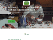 Tablet Screenshot of lerendezvousbistro.com